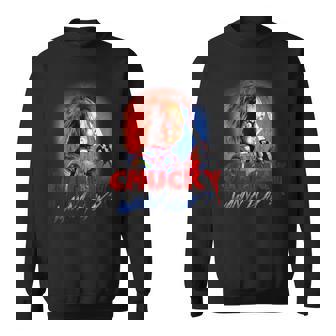 チャッキー・ワナ・プレイ・ブラッディ・ナイフ スウェットシャツ - Kawaiitshirt