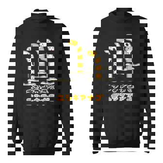 チンアナゴ & ニシキアナゴ（Bタイプ 文字あり）【どうぶつフレンズ】水族館の生き物 かわいい 面白 動物 イラスト スウェットシャツ - Kawaiitshirt