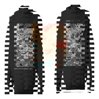 ティラノサウルス浮世絵 スウェットシャツ - Kawaiitshirt