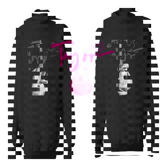 テイラーのファーストネーム 私はテイラーガールが大好きです かわいいギター スウェットシャツ - Kawaiitshirt