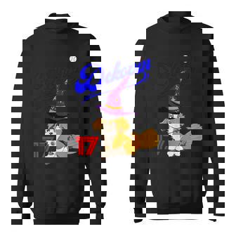 デコピン、デコイ、犬シャツ、No17、愛犬、コーイケルホンディエ、野球観戦、Dekopin Decoy ハロウィン スウェットシャツ - Kawaiitshirt