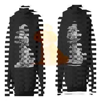 トイプードル 水彩 犬 野球帽 スウェットシャツ - Kawaiitshirt