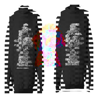 トイプードル愛好家デザイン ポップアート 面白いトイプードル 犬 スウェットシャツ - Kawaiitshirt