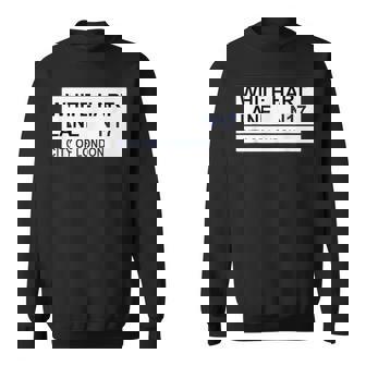 トッテナム フットボールチーム ホワイト ハートレーン ストリートサイン スウェットシャツ - Kawaiitshirt