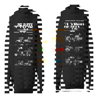 トラクター タイム 農業 男の子 キッズ 農家 農業 トラクター スウェットシャツ - Kawaiitshirt