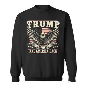 トランプ 2024 テイク・アメリカ・バック トランプ大統領 スウェットシャツ - Kawaiitshirt