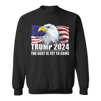 トランプ 2024年 イーグル アメリカ国旗 ドナルド・トランプ選挙 2024年 スウェットシャツ - Kawaiitshirt