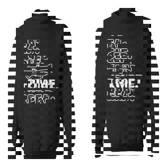 トランペッターのための面白いトランペット格言モチーフ スウェットシャツ - Kawaiitshirt