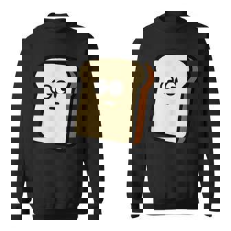トーストくん パン 食パン かわいい イラスト ゆるキャラ メンズ レディース キッズ スウェットシャツ - Kawaiitshirt