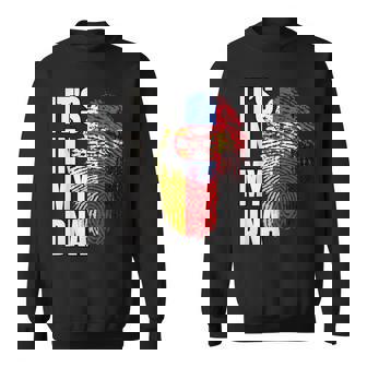 ドイツとセルビアのdna遺産フラグ スウェットシャツ - Kawaiitshirt