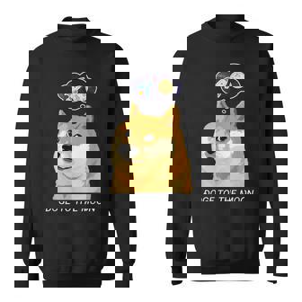 ドージコインdogecoin Hodl 月へ月にto The Moon 暗号通貨doge Memeドージミーム スウェットシャツ - Kawaiitshirt