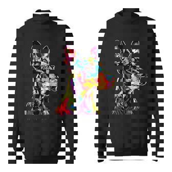 ドーベルマン ドッグ カラフル ポップアート 犬 誇り ドーベルマン スウェットシャツ - Kawaiitshirt