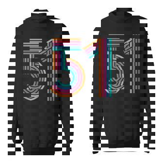ナンバー51 Fifty-One Anniversary 男女 51歳の誕生日 スウェットシャツ - Kawaiitshirt