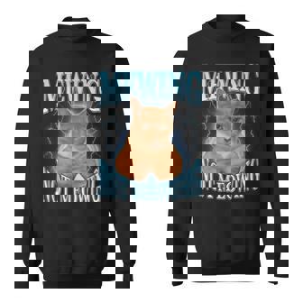 ニャーイングルックスマックスニャー付きファニーキャットミーム スウェットシャツ - Kawaiitshirt