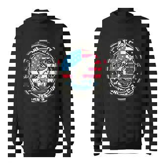 ニューヨーク市フィッシャーマンズクラブ アメリカ国旗釣り スウェットシャツ - Kawaiitshirt