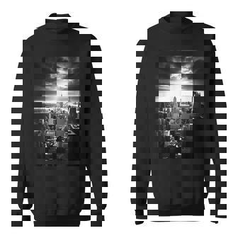 ニューヨーク市写真撮影 白黒写真 スウェットシャツ - Kawaiitshirt