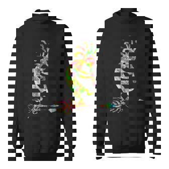 ネイティブアメリカン ココペリ 羽付き 1 ファンファン ファン スウェットシャツ - Kawaiitshirt