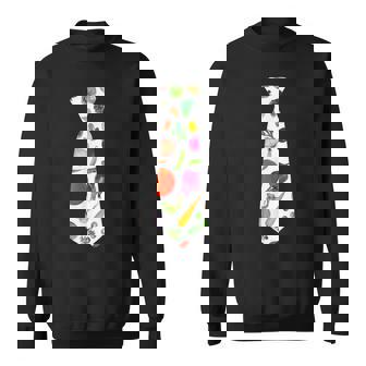 ネギニンジンと豆の柄のベジタブルタイ スウェットシャツ - Kawaiitshirt
