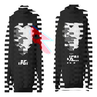 ネパール国旗シャツ スウェットシャツ - Kawaiitshirt