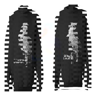 ハシビロコウ（写真 切り抜き）大きな 青い鳥 グッズ スウェットシャツ - Kawaiitshirt