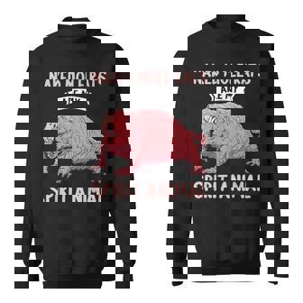 ハダカデバネズミは私のスピリットアニマルハダカデバネズミ スウェットシャツ - Kawaiitshirt