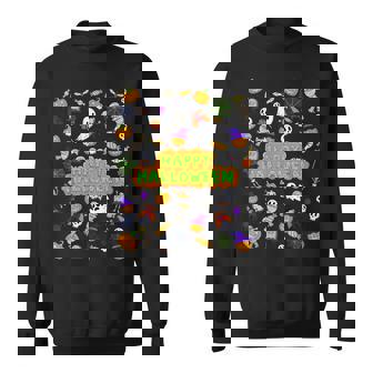 ハッピーハロウィンのレトロな怖いかわいい不気味なギフト スウェットシャツ - Kawaiitshirt