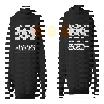 ハニボー《3 スリー》かわいい ハニワ 小さな 埴輪 歴史土器 イラスト キャラクター スウェットシャツ - Kawaiitshirt