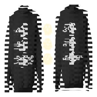 ハニボー《ハニワーーー！！》かわいい ハニワ 小さな 埴輪 歴史土器 イラスト キャラクター スウェットシャツ - Kawaiitshirt