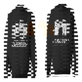 ハニワ くん と 馬 埴輪【ゆるフレンズ】歴史土器 キャラクター かわいい イラスト スウェットシャツ - Kawaiitshirt