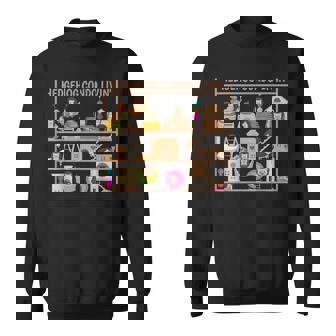 ハリネズミのコンドミニアムの生活のおもちゃ ヘイベッドの隠れ家の家 スウェットシャツ - Kawaiitshirt