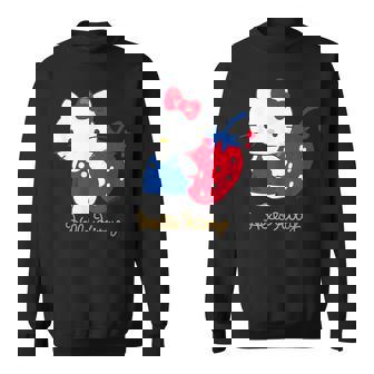 ハローキティ いちご ダークカラー スウェットシャツ - Kawaiitshirt