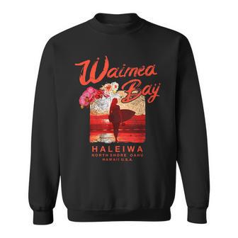 ハワイ ワイメア ベイ サーフィン ヴィンテージ ハワイアン スウェットシャツ - Kawaiitshirt