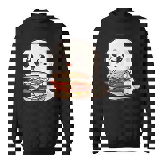 ハンバーガーとかわいいおばけ スウェットシャツ - Kawaiitshirt