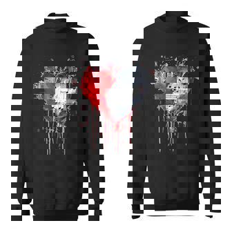 ハート 音符 パンクロック ゴシック 音楽愛好家 スウェットシャツ - Kawaiitshirt