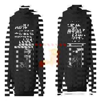 ハードルは高ければ高いほどくぐりやすい ネタ ことわざ 慣用句 ジョーク ギャグ ダジャレ ツッコミ レッサーパンダ スウェットシャツ - Kawaiitshirt