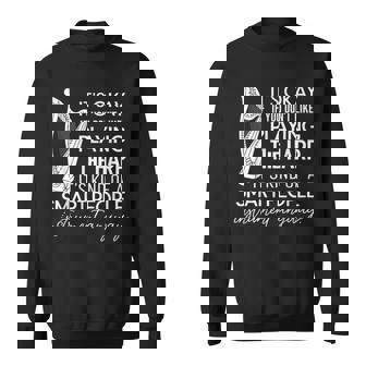 ハープを弾くのが嫌いなら大丈夫 スウェットシャツ - Kawaiitshirt