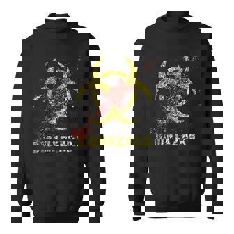 バイオハザード 感染 感染サイン ゾンビ血のはね付き スウェットシャツ - Kawaiitshirt