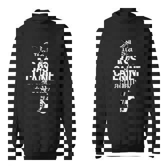 バスクラリネット奏者のためのクラリネットユーモア 面白いバスクラリネット Bass Clarinet スウェットシャツ - Kawaiitshirt