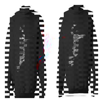 バスケットボール 選手 スラム ダンク 赤 フラクタル 抽象芸術 スポーツ スウェットシャツ - Kawaiitshirt