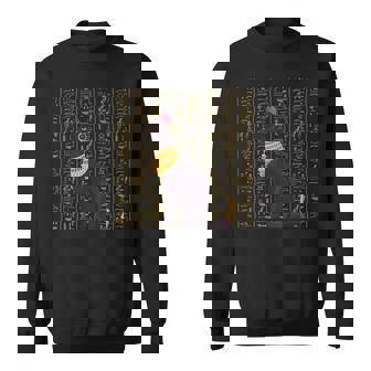 バステト エジプト 猫のヒエログリフ スウェットシャツ - Kawaiitshirt