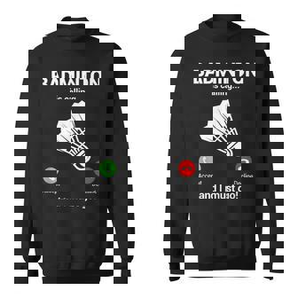 バドミントン呼び出しバドミントン愛好家面白いバドミントン選手 スウェットシャツ - Kawaiitshirt