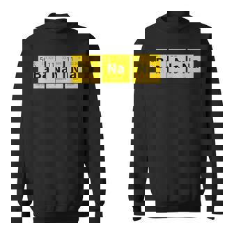 バナナおかしい化学元素周期表食品科学 スウェットシャツ - Kawaiitshirt