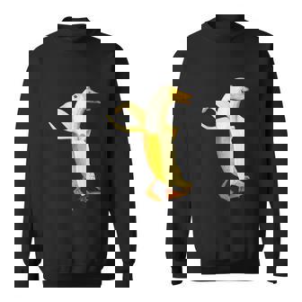 バナナアヒル。おかしいから人形の動物 スウェットシャツ - Kawaiitshirt