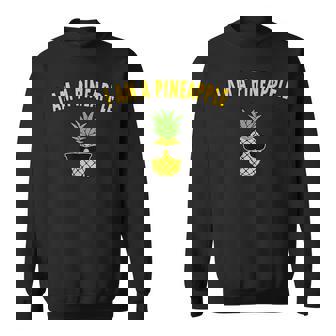 パインアップル おもしろ フルーツ ファンキー パイナップル アロハ ビーチ ハワイアン サングラス スウェットシャツ - Kawaiitshirt