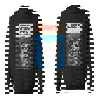 パウス おもしろ猫 パロディ 猫 恋人 ギフト 子猫 サメ ネズミ 鳴き声 スウェットシャツ - Kawaiitshirt