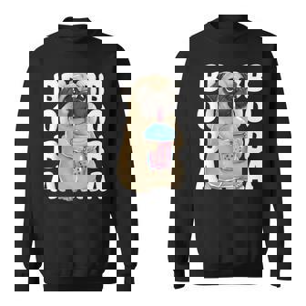 パグ 犬 カワイイ ボバ バブル ミルク ティー タピオカパール かわいい スウェットシャツ - Kawaiitshirt