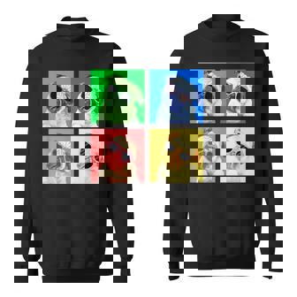 パグ 面白いtシャツ 犬 かわいい メンズ 子供 おもしろ 服 雑貨 グッズ ネタ わんこ イヌ 黒パグ スウェットシャツ - Kawaiitshirt