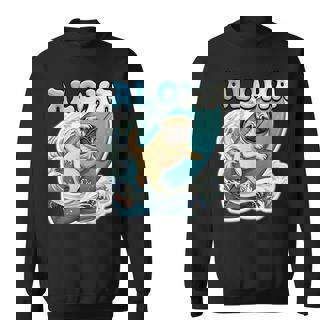 パグサーフィン アロハ サーフボード&ウェーブ スウェットシャツ - Kawaiitshirt