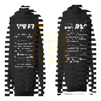 パスタタイプ スパゲッティヌードル イタリア ギフトパスタ スウェットシャツ - Kawaiitshirt