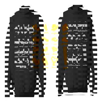 パスタタイプの麺スパゲッティ、ペンネ、トルテリーニ、ファルファッレ スウェットシャツ - Kawaiitshirt